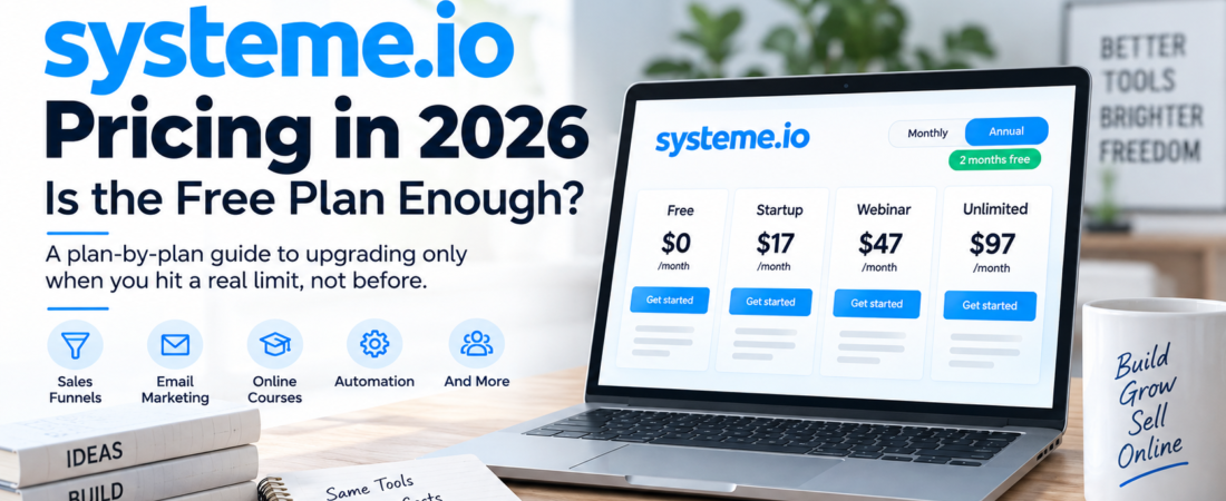 Systeme.io Pricing in 2026: Is the Free Plan Enough?